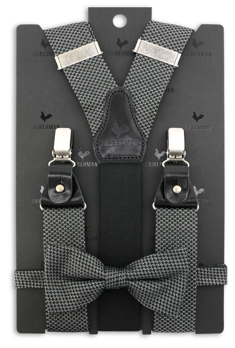 Hosenträger Fliege Silver Celebration