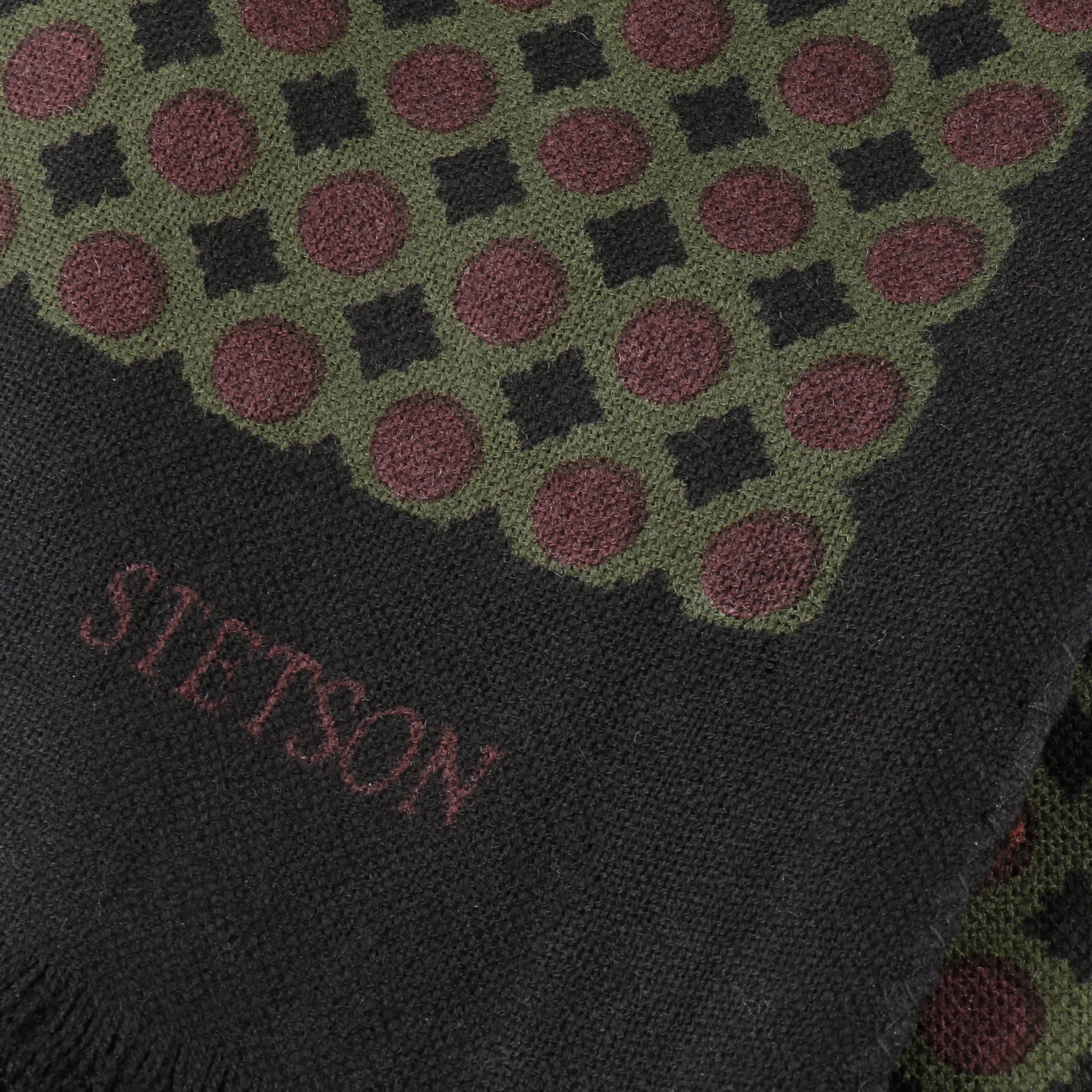 Scarf Woold Dots navy Stetson