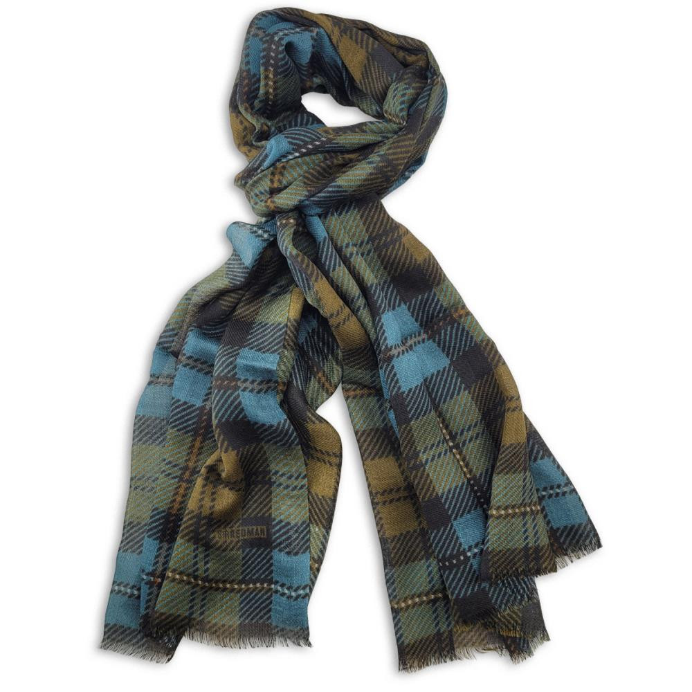 Herrenschal Windsor Petrol Brown