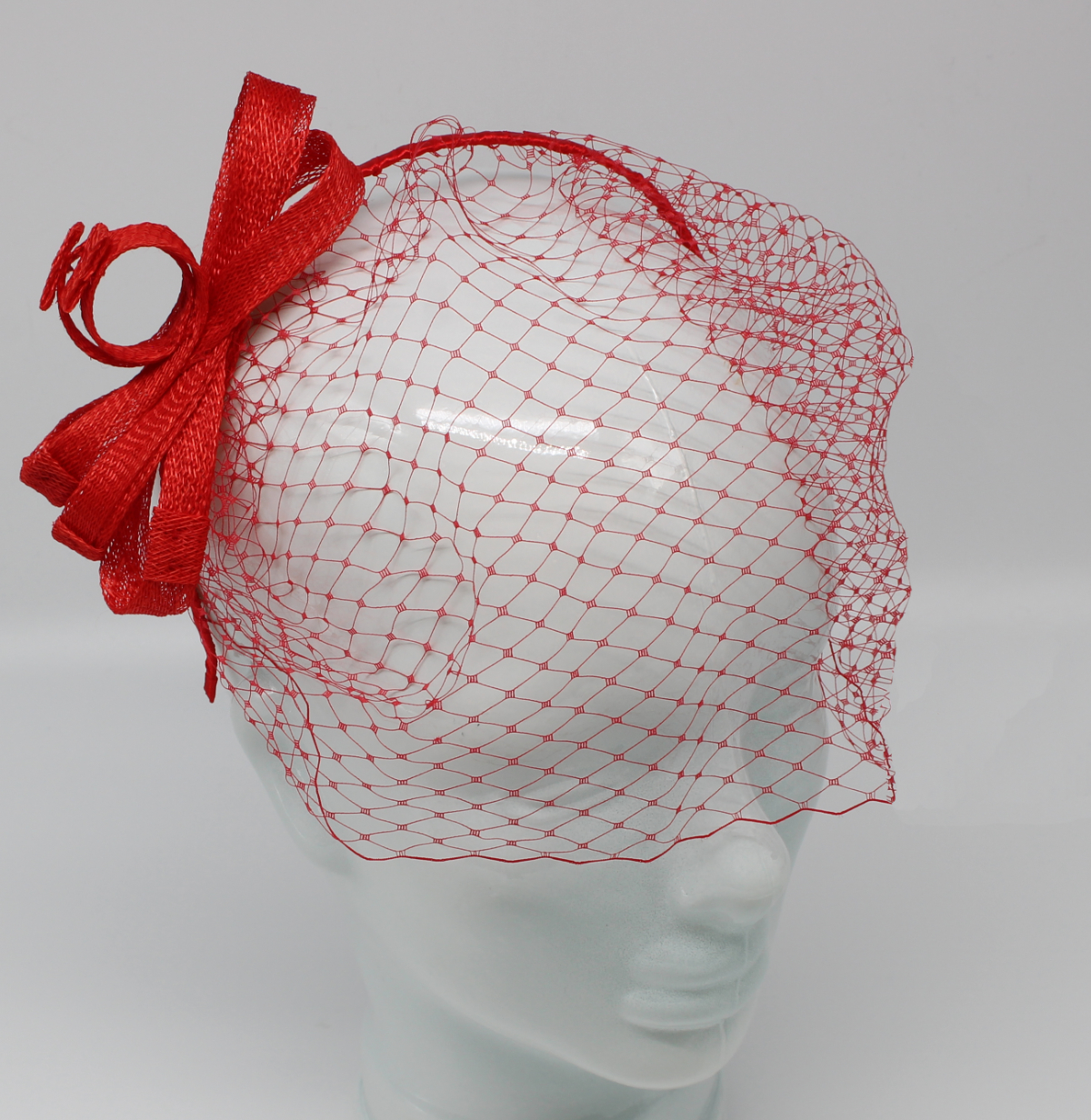 Fascinator Schleier oGr Rot