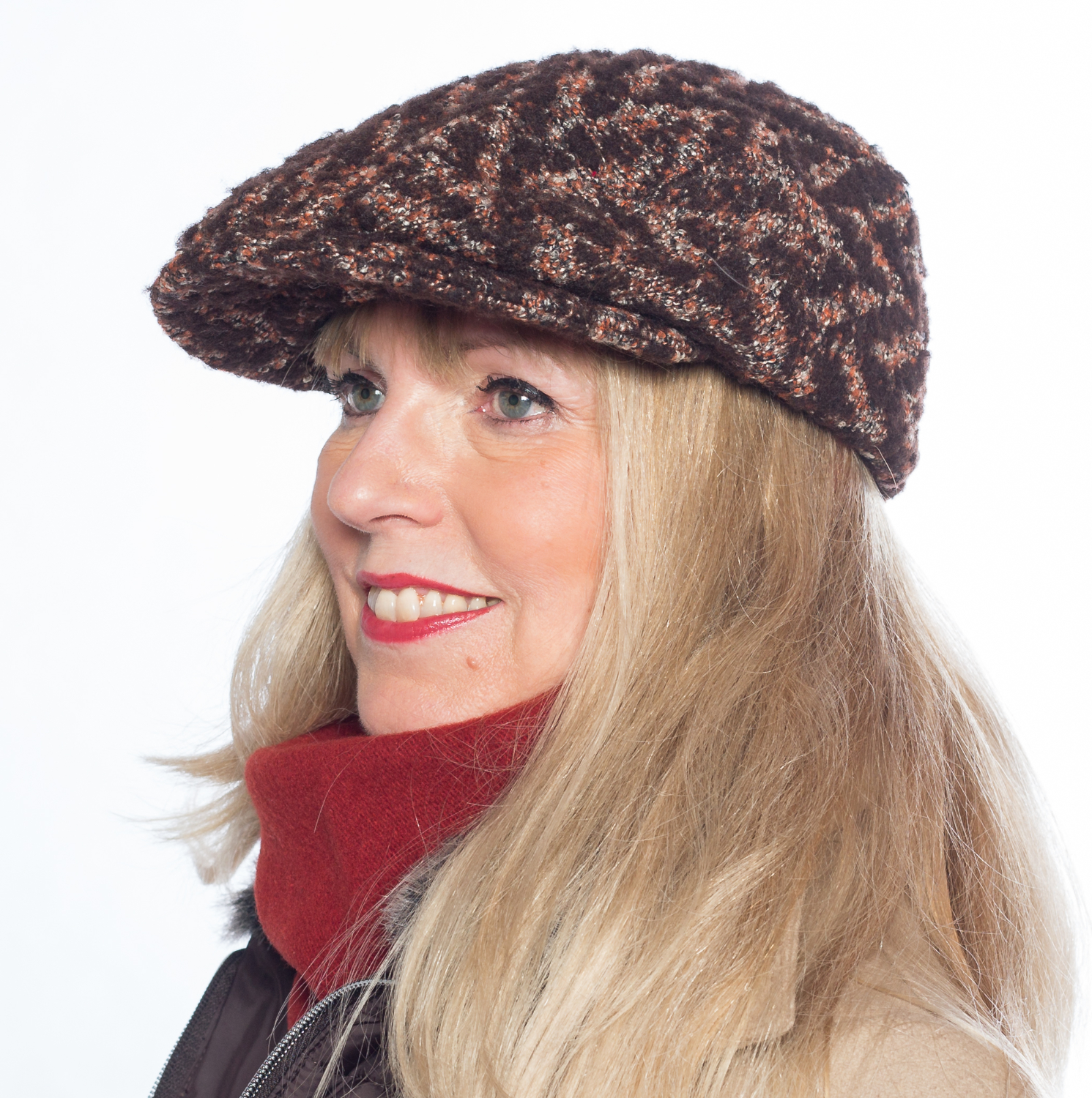 Hüte von Hand Flatcap Zick Zack Hüte von Hand Flatcap Zick Zack
