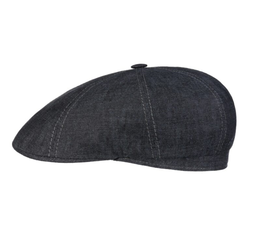 8-Panel Cap Leinen grey