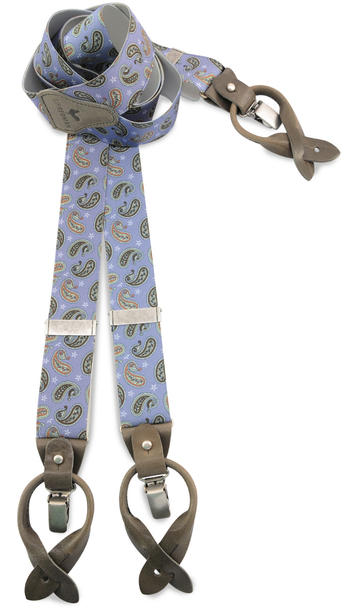 Hosenträger Paisley Perfect lila