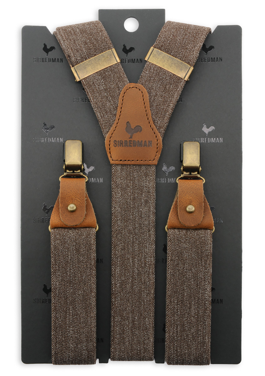 Hosenträger Denim Urban braun