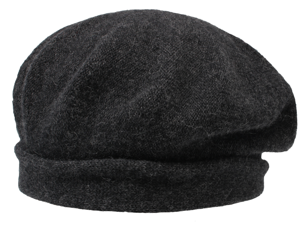 Cashmere Stegbaske schwarz-mel