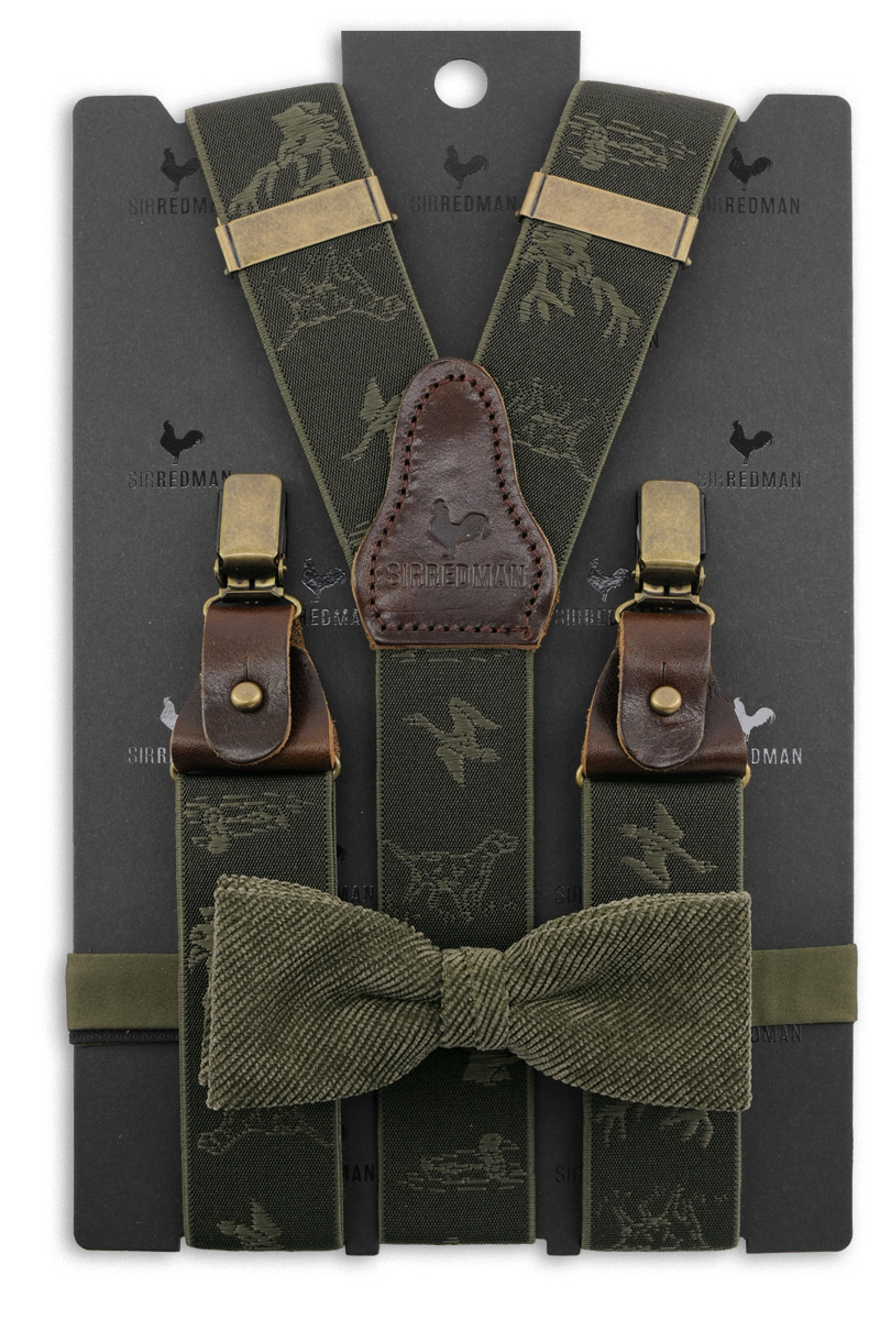 Hosenträger Fliege Combi Tradition der Jagd