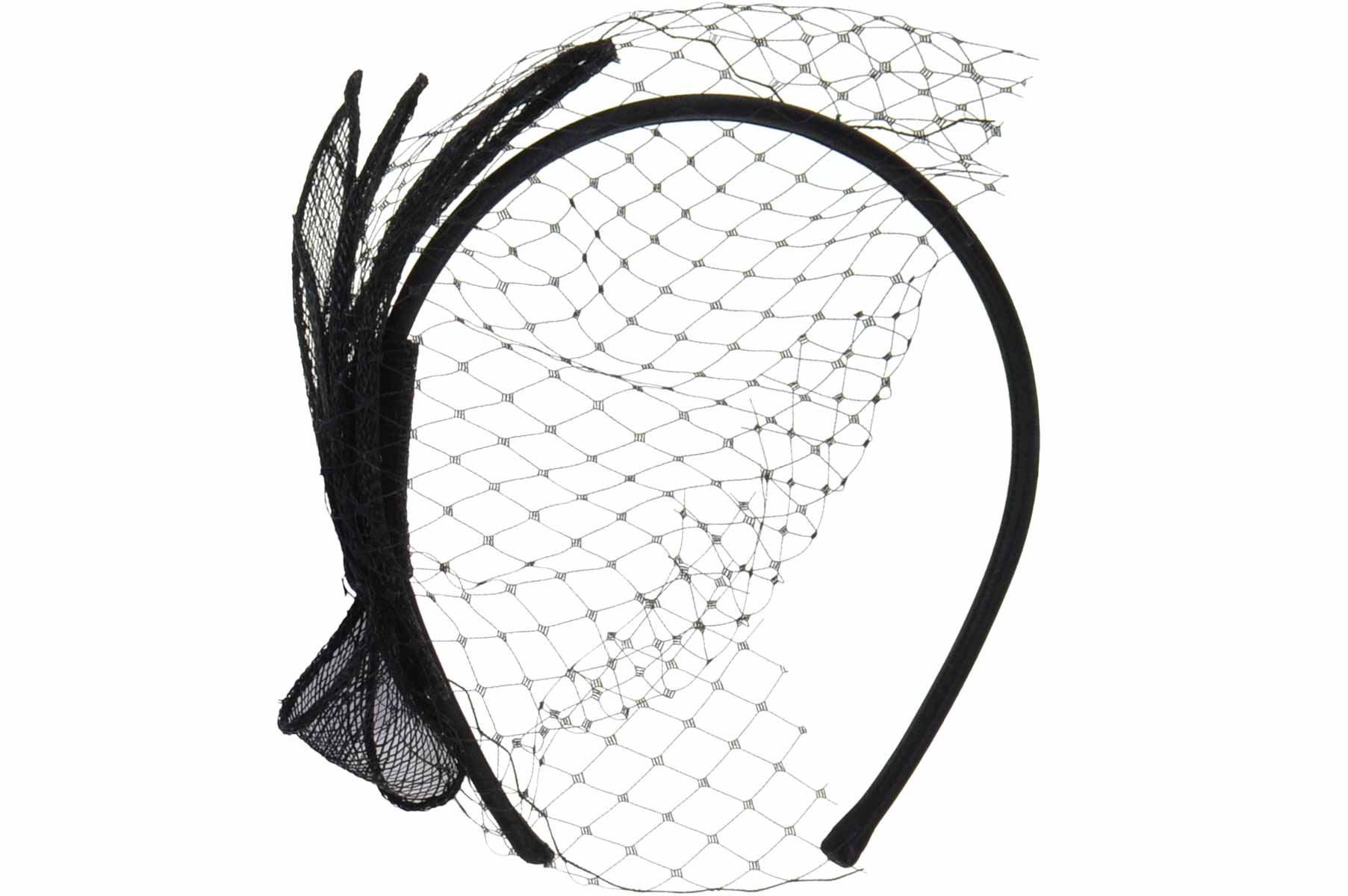 Sinamay Fascinator weiss One Size