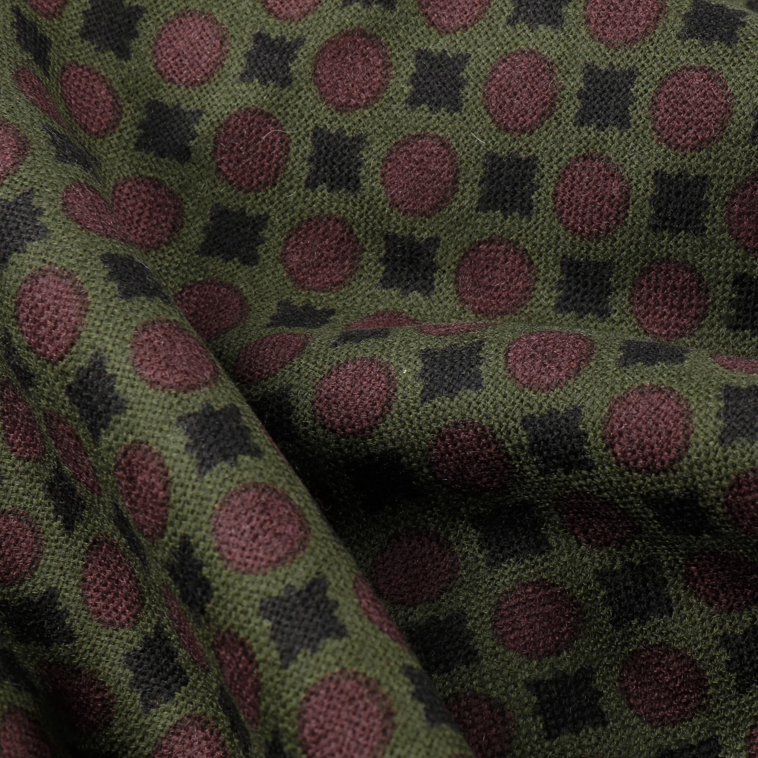 Scarf Woold Dots black Stetson 