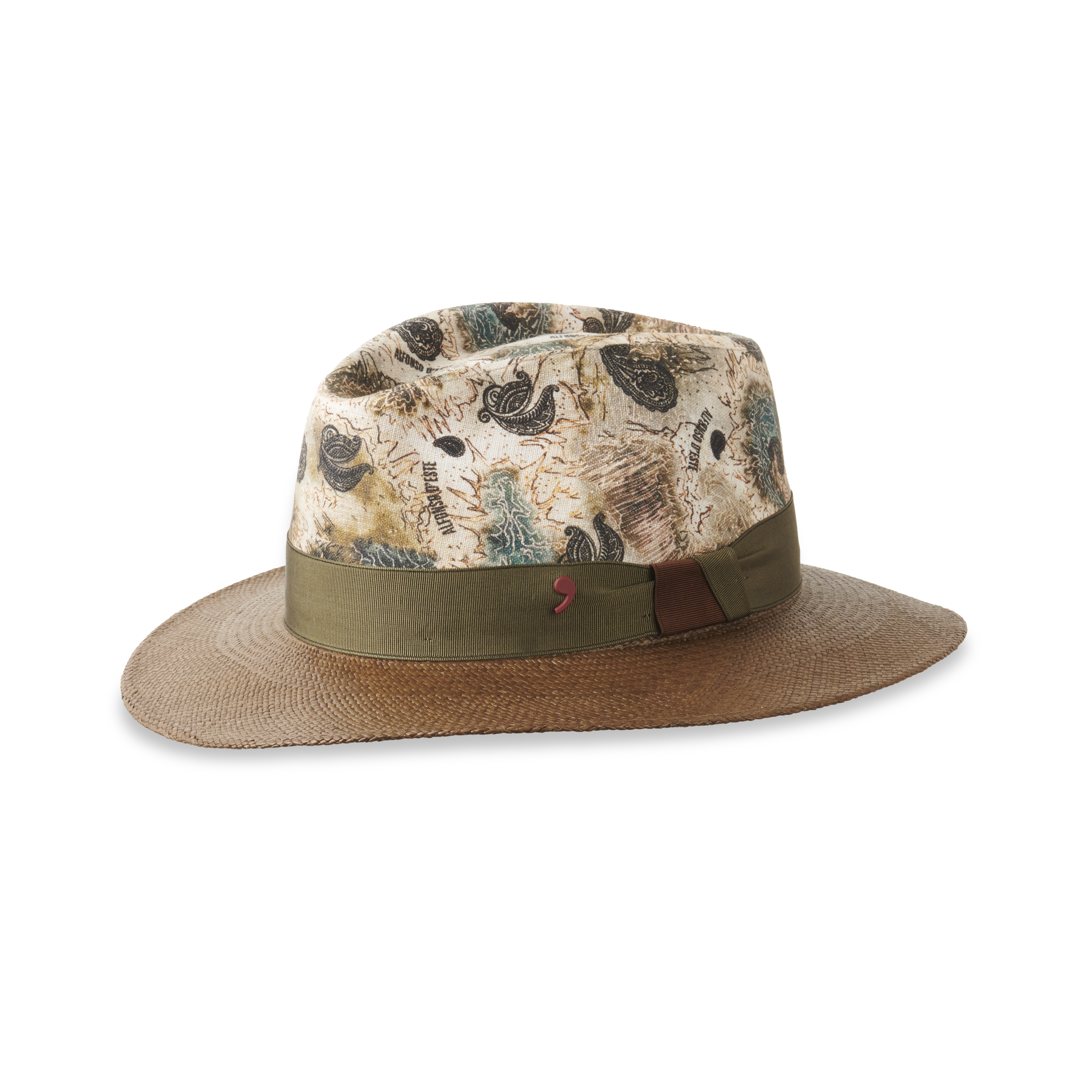 Morris Panama Fedora 57 naturPaisley