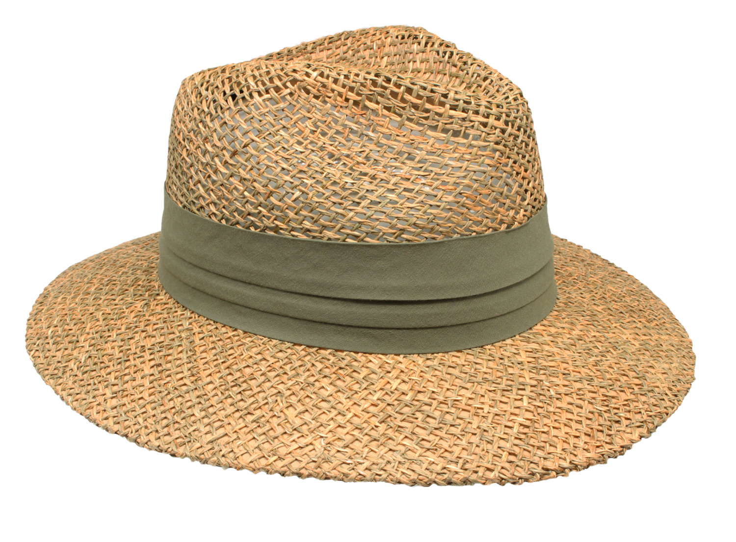 Fedora Seegras L natur khaki