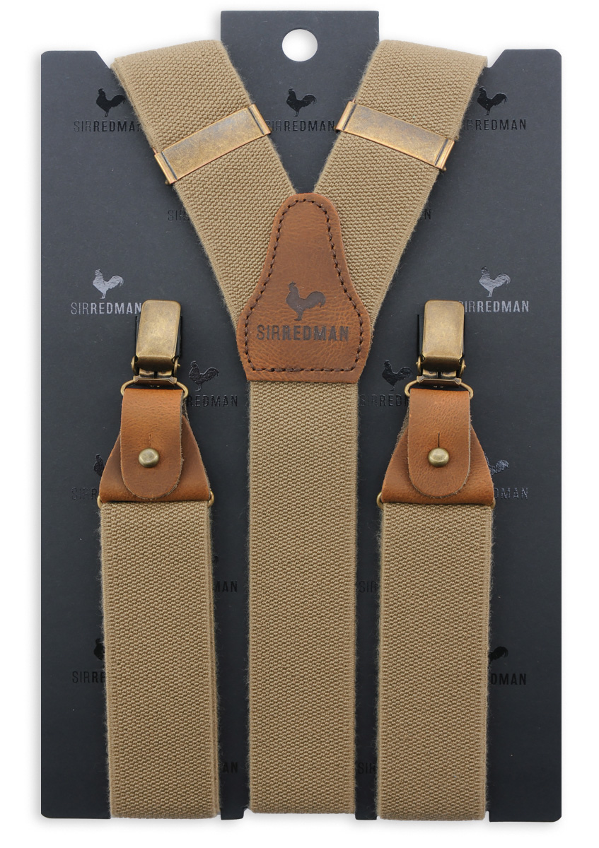 Hosenträger Essential Hellbraun