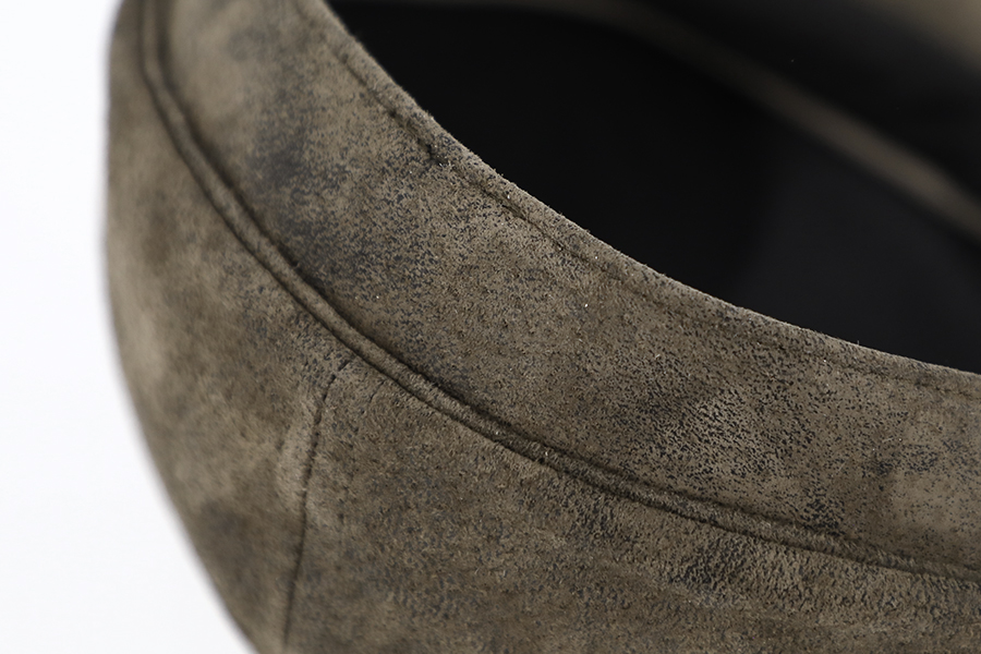 6-Panel Cap Leder 63 XXL Taupe