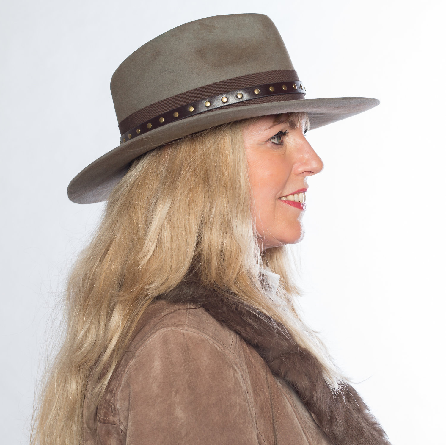 Hüte von Hand Spencer Tear-Drop Haarfilz-Fedora
