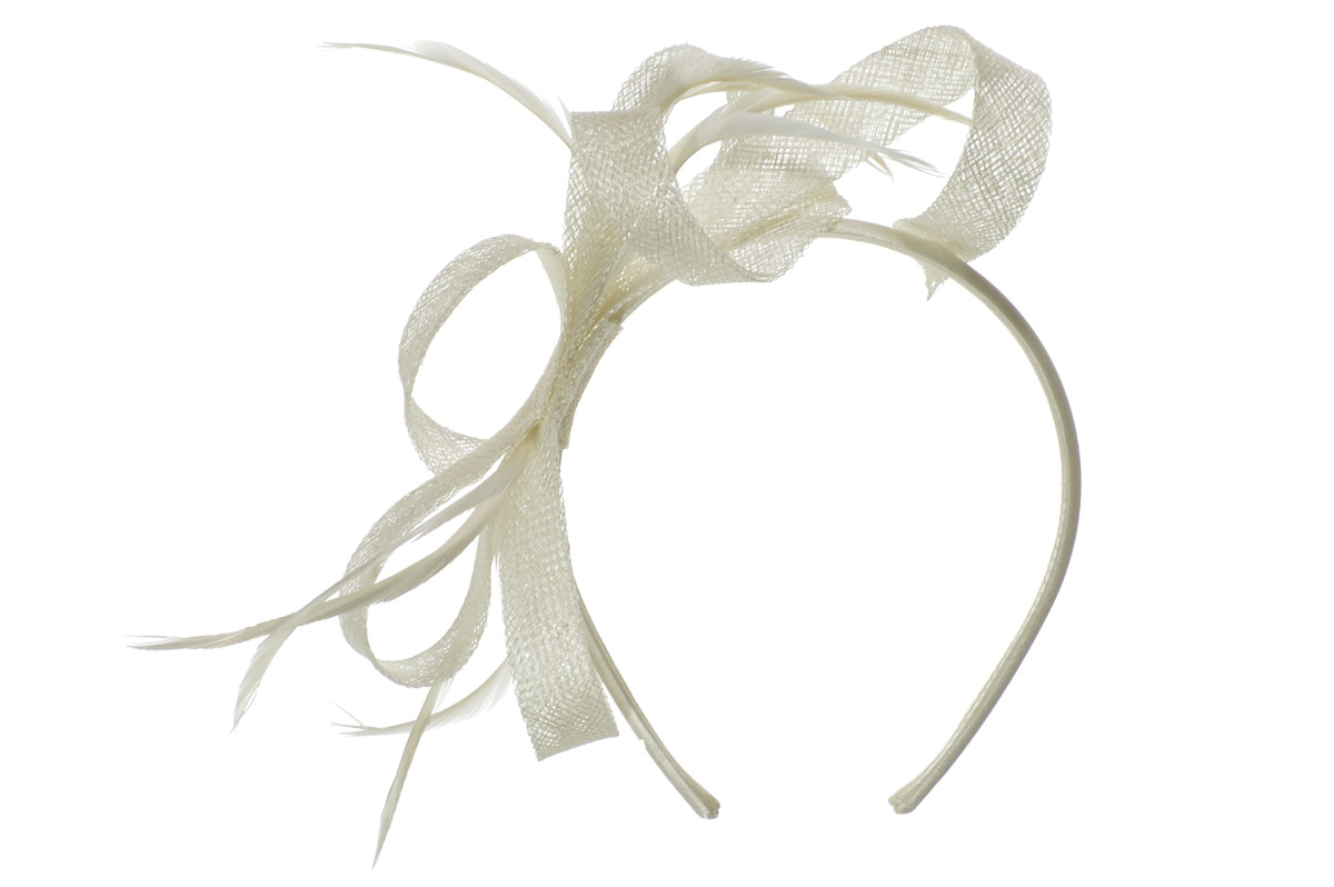 Sinamay Fascinator one size ivory