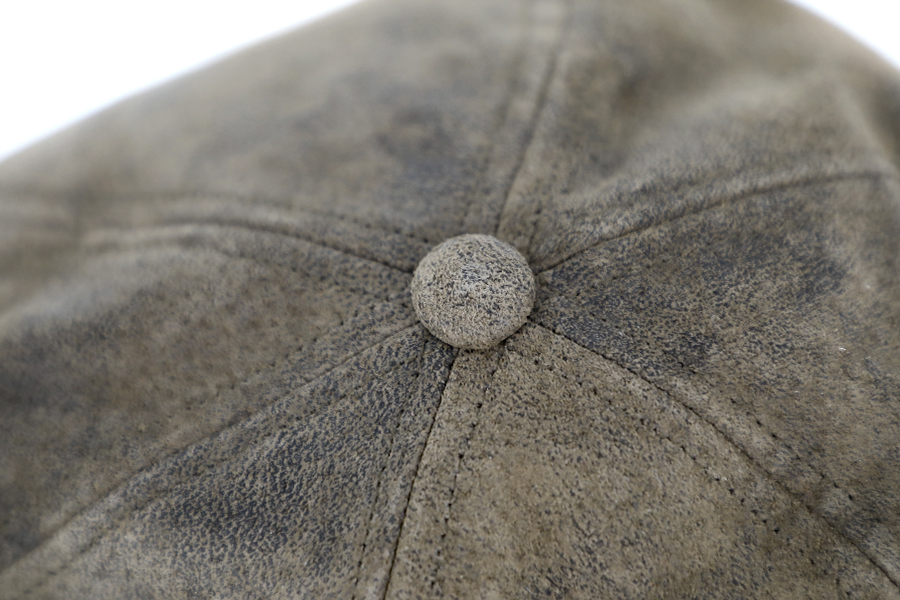 6-Panel Cap Leder 63 XXL Taupe