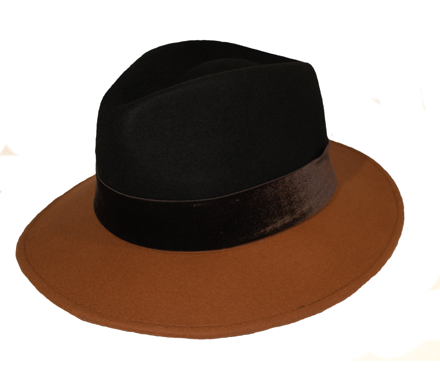 Iris Fedora L blue camel