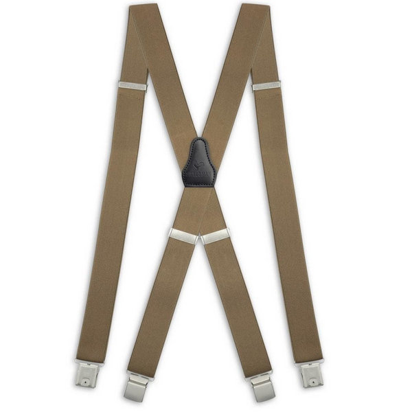 XL Hosenträger taupe