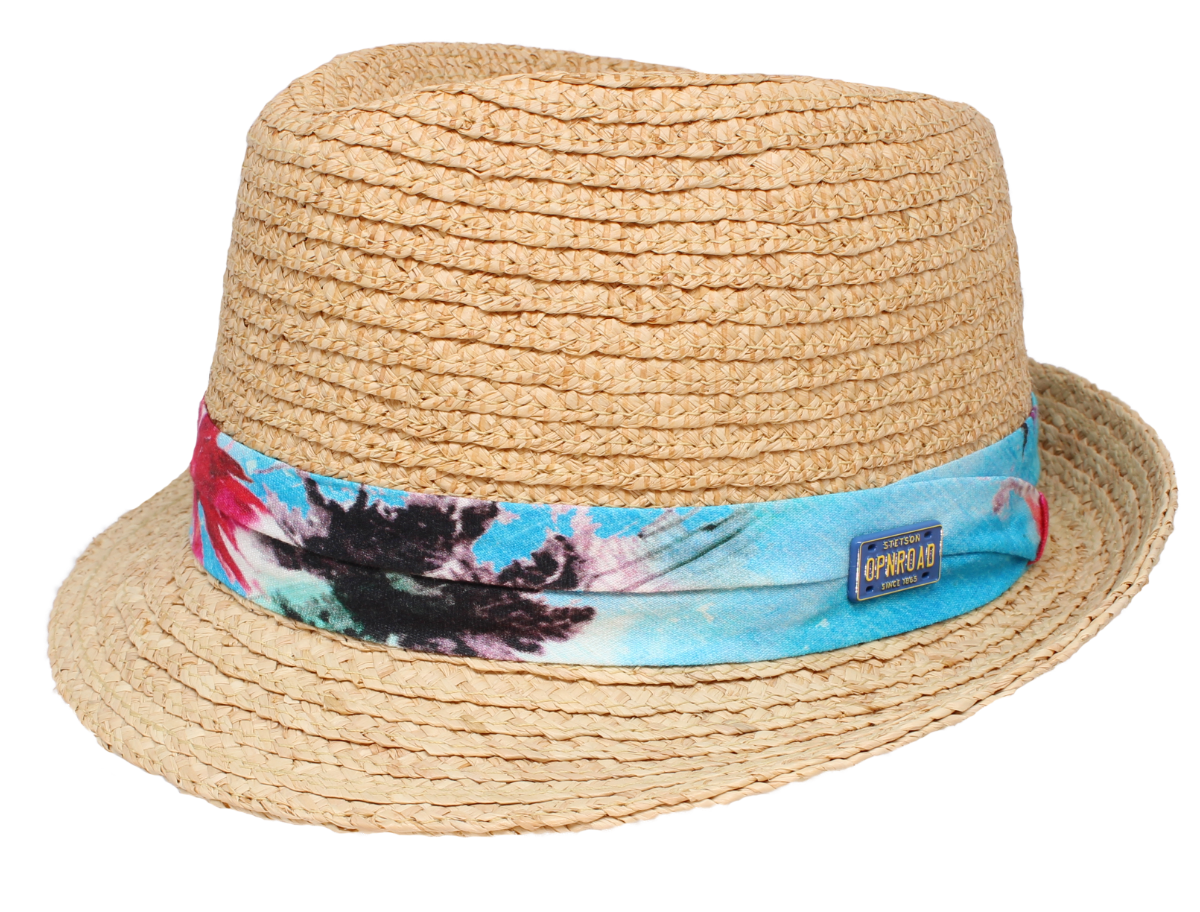 Trilby Raffia-Stoff XL