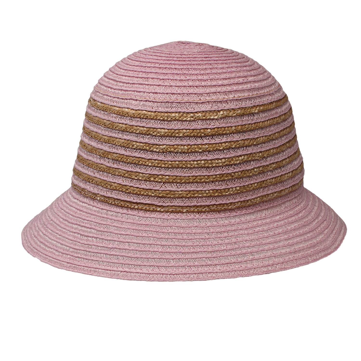 Glocke Naturstroh M amethyst / sand